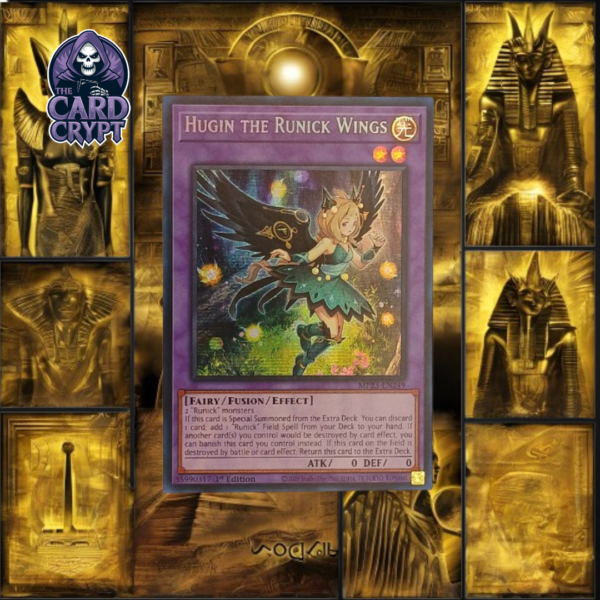 Yu-Gi-Oh!: Hugin the Runick Wings (MP23-EN249) Prismatic Secret Rare (NM)